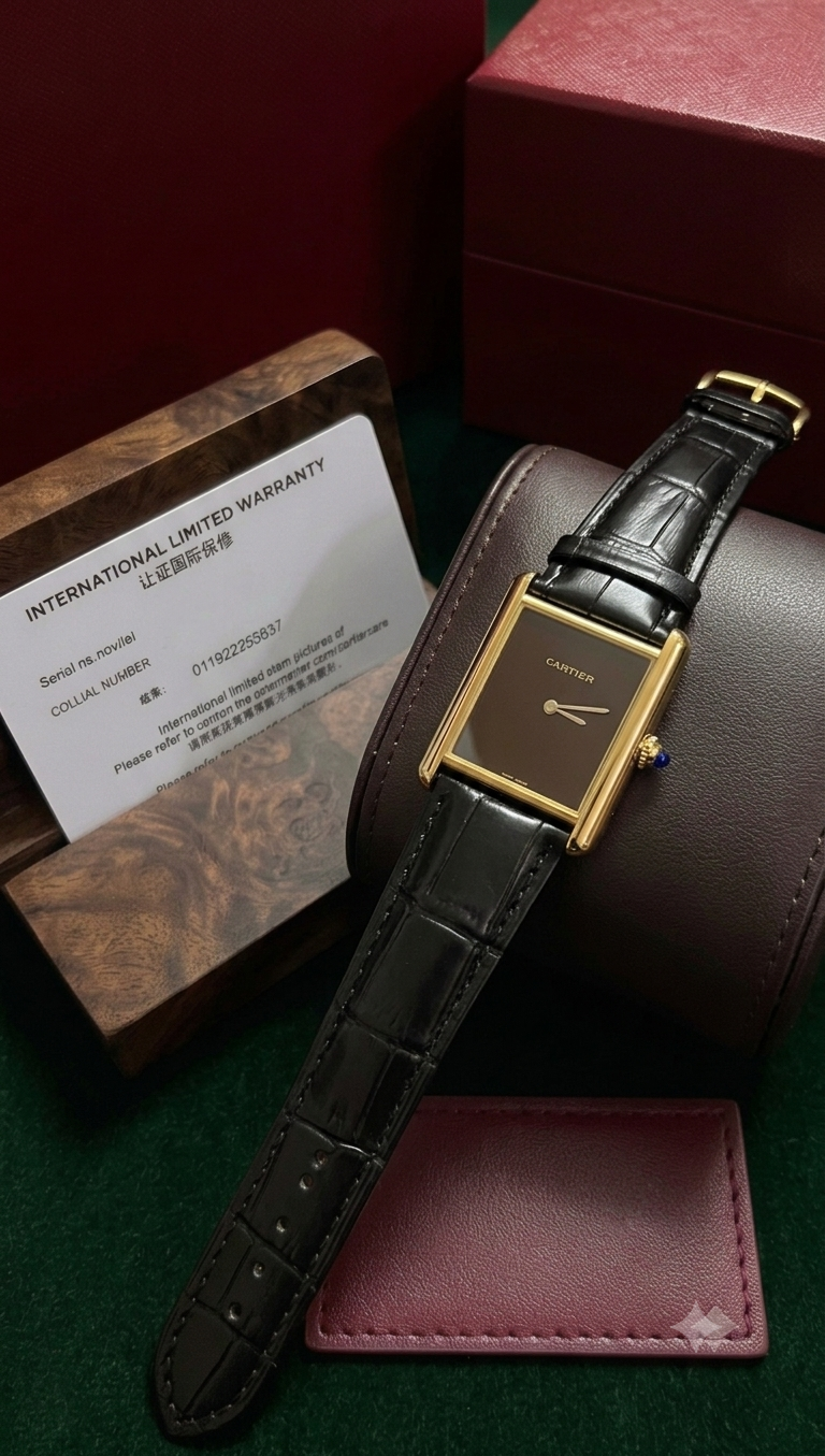 CT LATEST BLACK GOLDEN WATCH