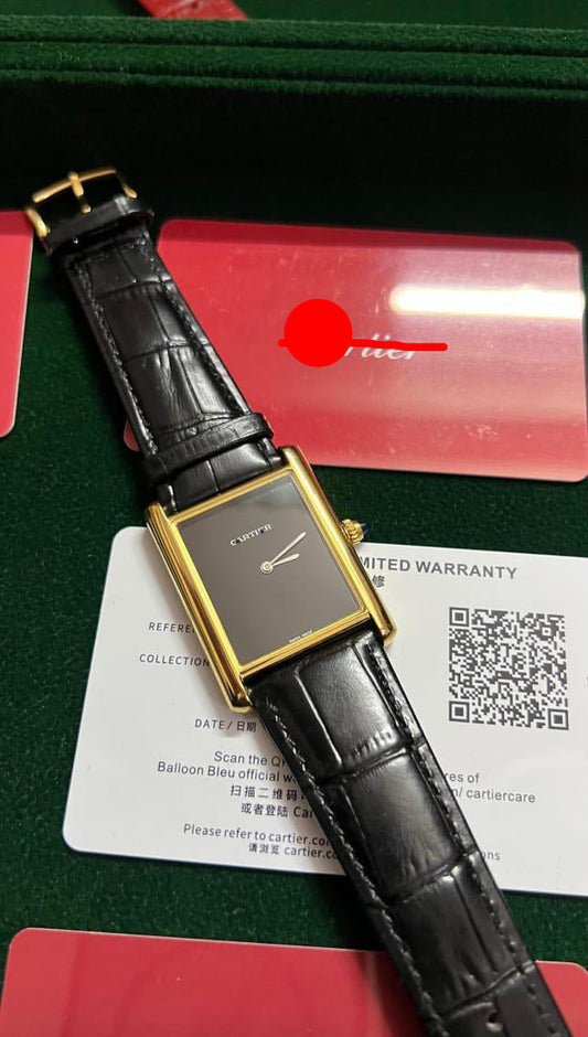 CT LATEST BLACK GOLDEN WATCH