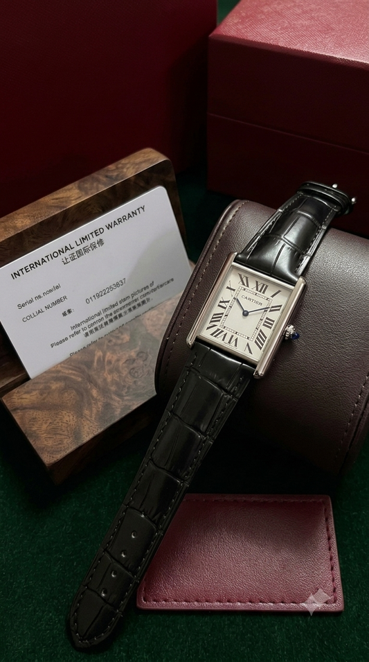 WHITE DIAL BLACK STRAP