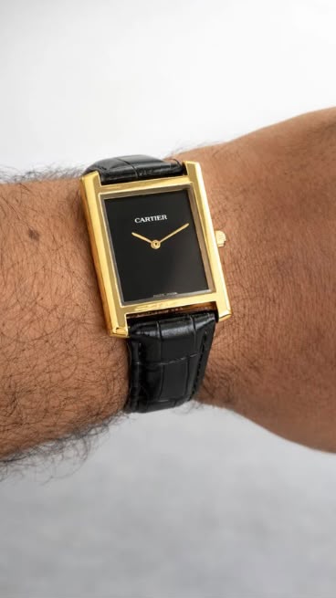 CT LATEST BLACK GOLDEN WATCH