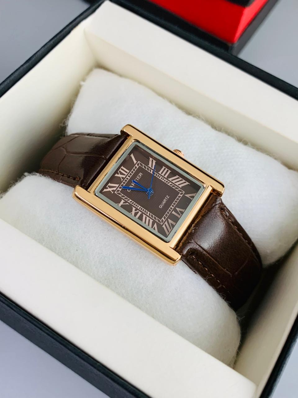 CT  BROWN DIAL BROWN STRAP