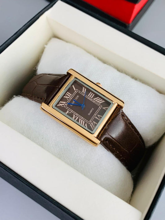CT  BROWN DIAL BROWN STRAP