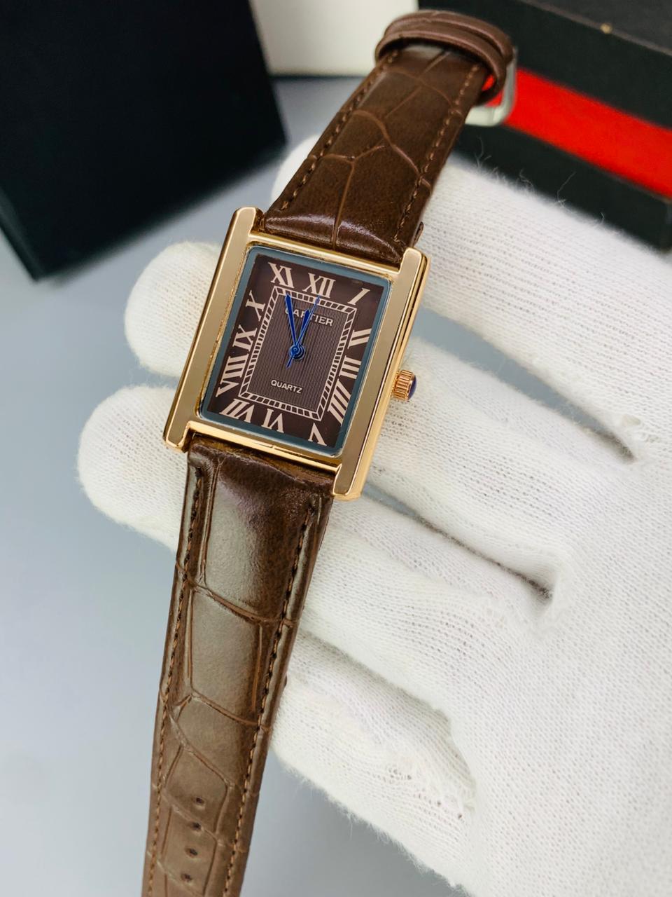 CT  BROWN DIAL BROWN STRAP
